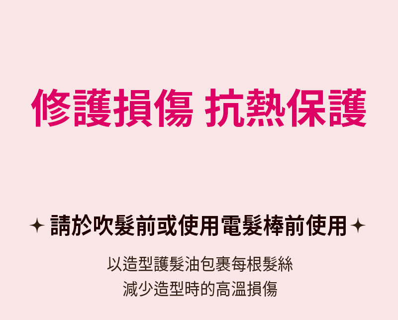 修護損傷 抗熱保護