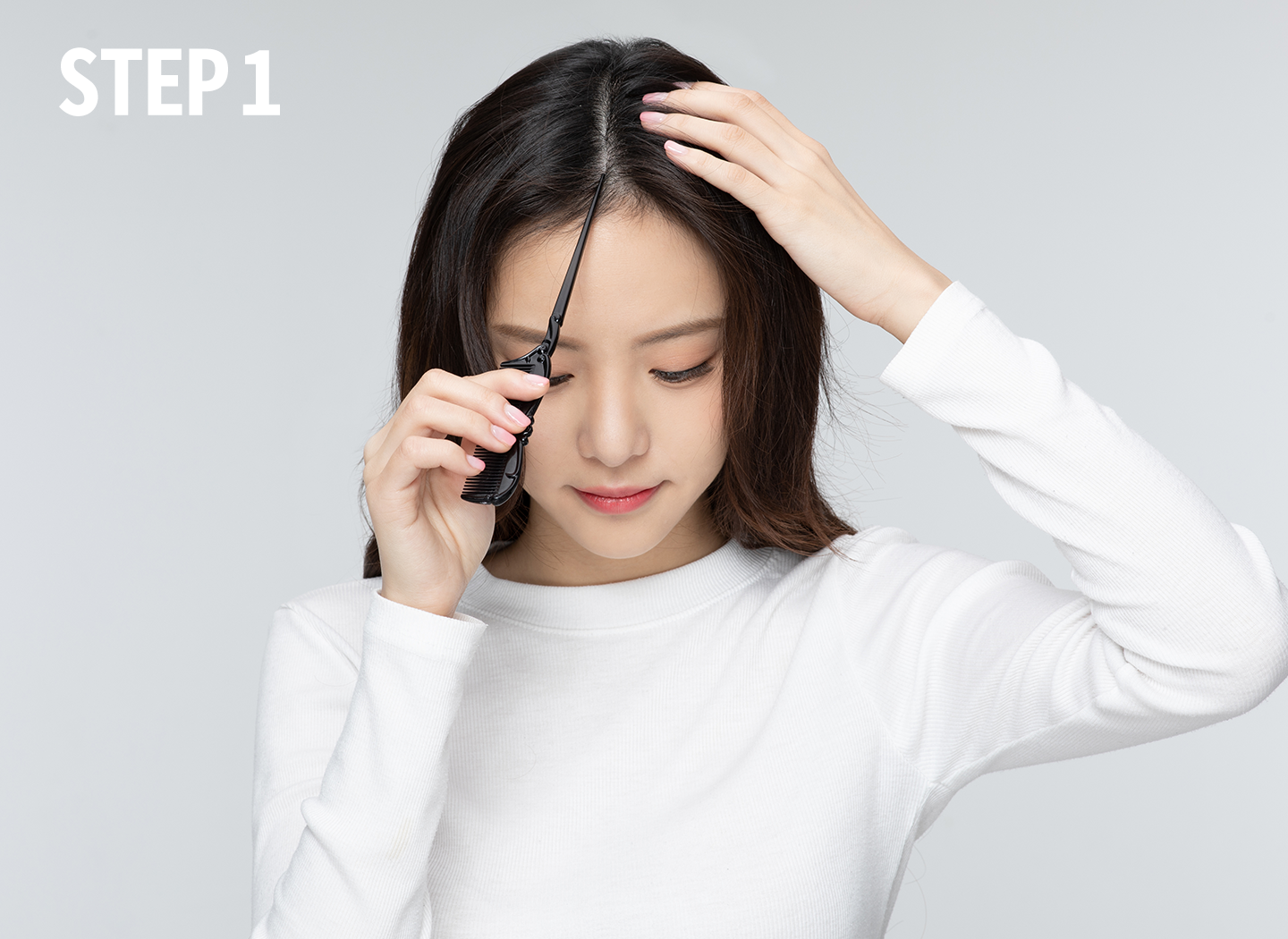 더블 테일 브레이드 헤어 하는 방법 1