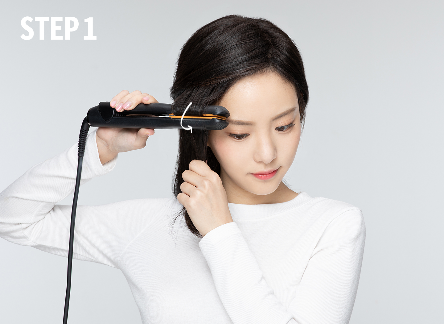 물결 웨이브 헤어 하는 방법 1