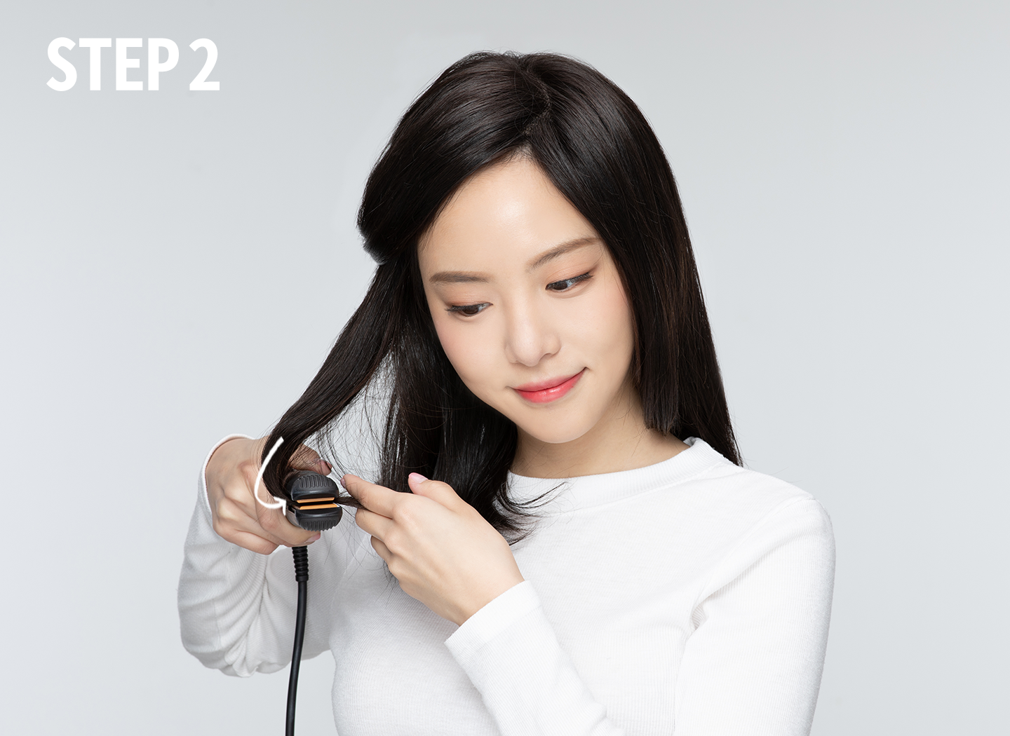 C컬 헤어 하는 방법 2