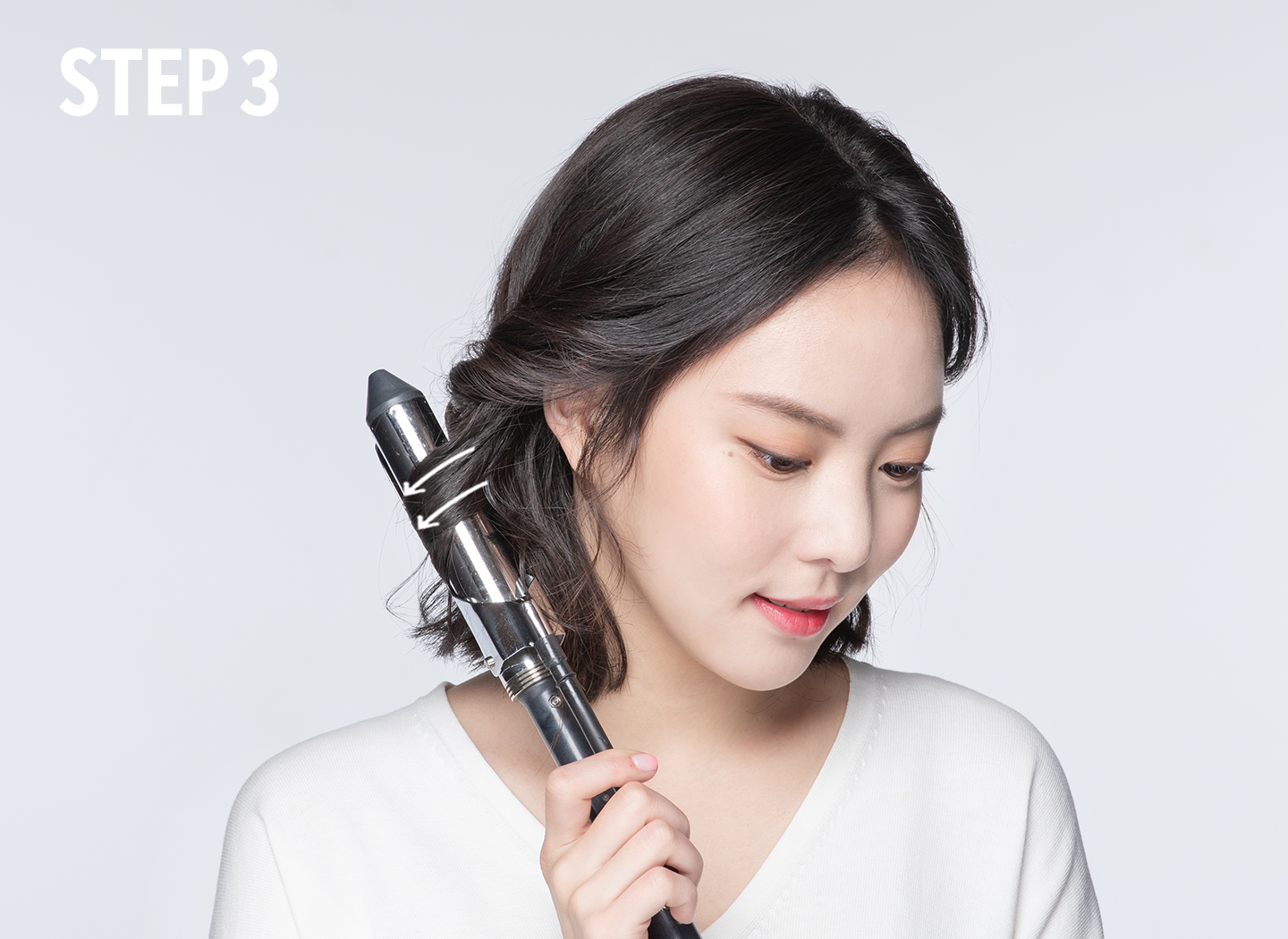 트위스트 포인트 하프 헤어하는 방법 3