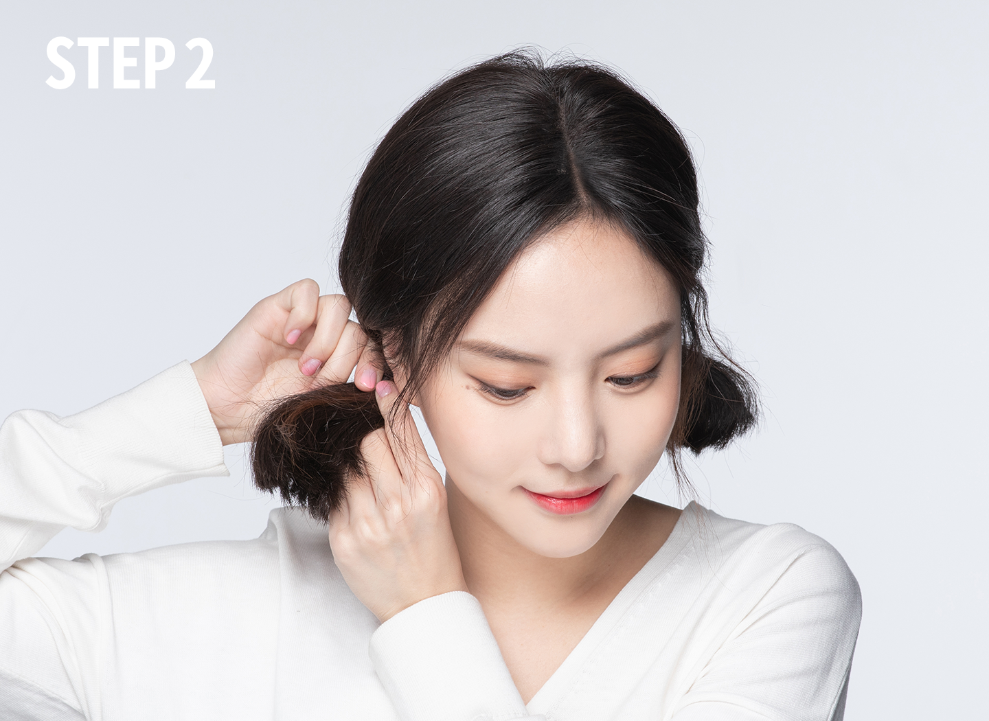 로우 트윈테일 헤어 하는 방법 2