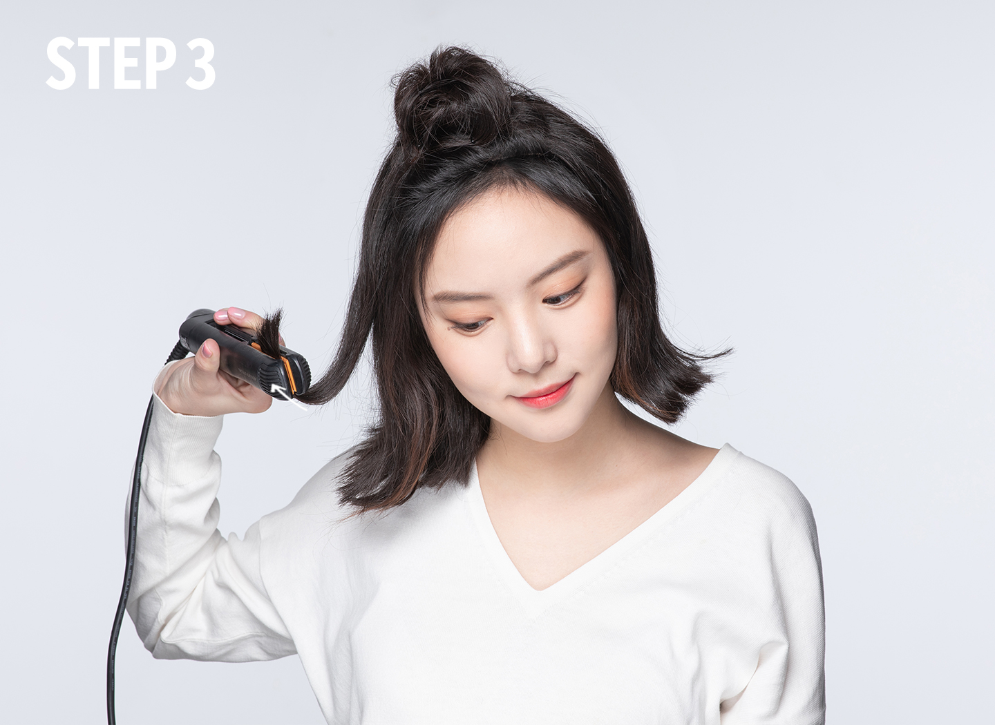 하프 업 번 헤어하는 방법 3