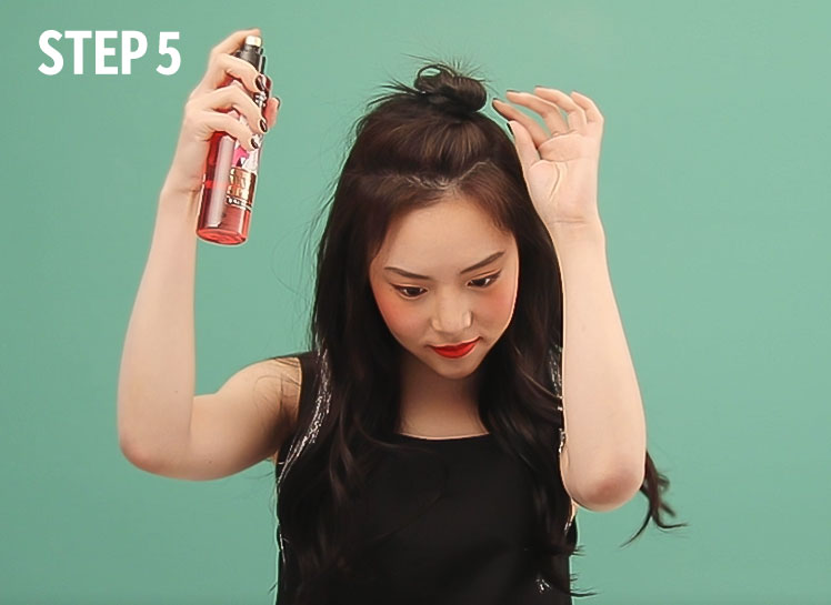 하프 번 업 헤어하는 방법 5
