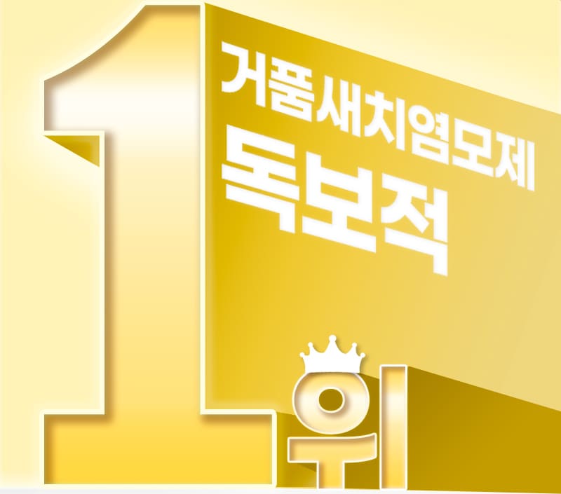 거품새치염모제 독보적 1위