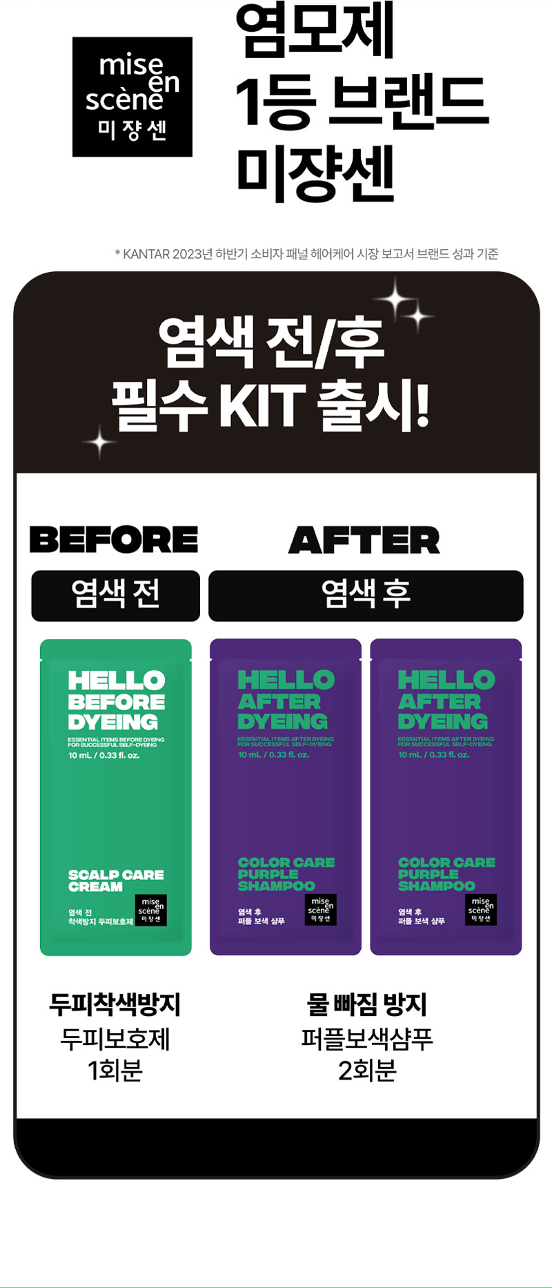 염모제 1등 브랜드 미쟝센