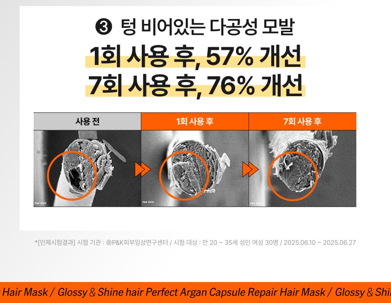 미쟝센 퍼펙트 아르간 캡슐 리페어 헤어 마스크