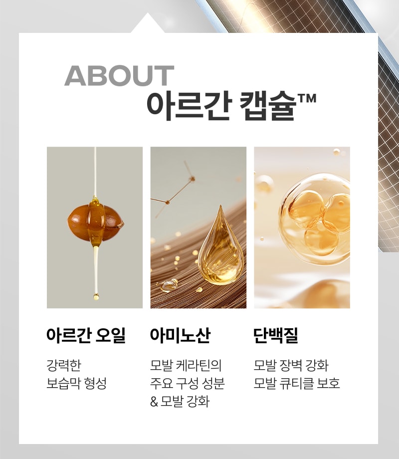 미쟝센 퍼펙트 아르간 캡슐 리페어 헤어 마스크