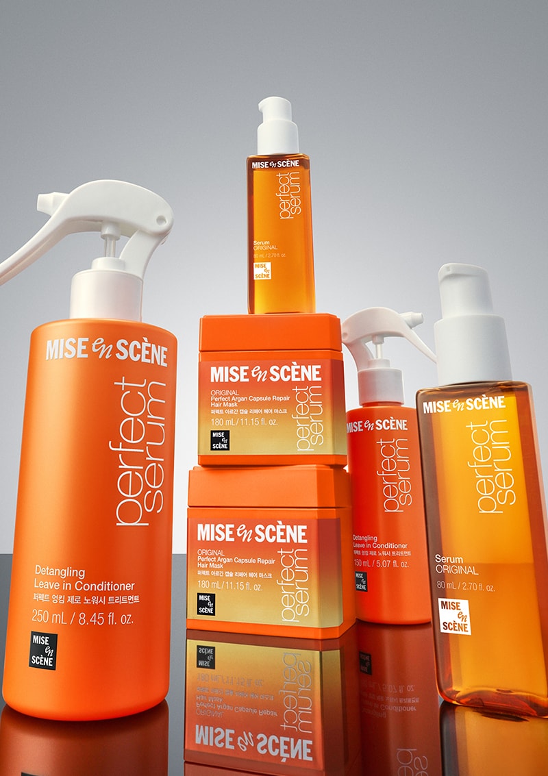 미쟝센 퍼펙트 아르간 캡슐 리페어 헤어 마스크, 퍼펙트 엉킴 제로 노워시 트리트먼트, 퍼펙트 오리지널 세럼