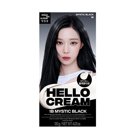 魅尚萱HELLO CREAM染髮霜 1B 神秘黑 alt
