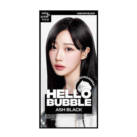 魅尚萱 HELLO BUBBLE泡沫染髮劑 3AB 迷霧黑