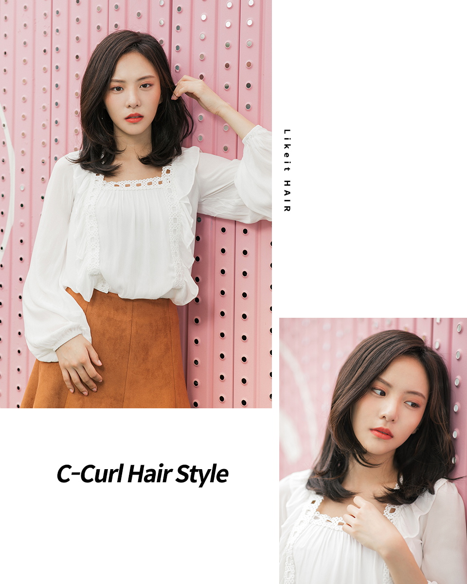 C-Curl Hair Style