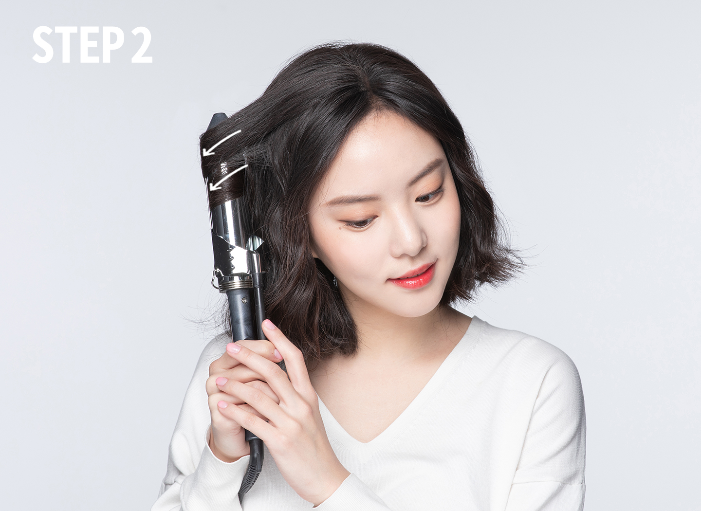 how to Mixed Curl Wave Hair Style 2
