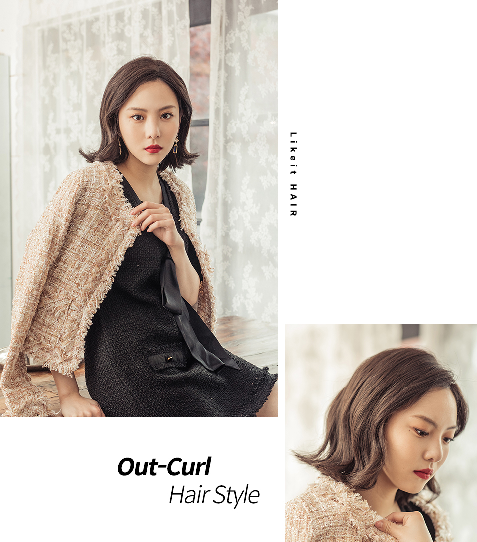 Out-Curl Hair Style