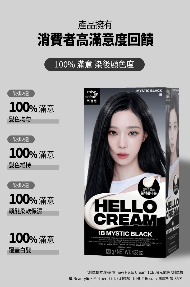 魅尚萱HELLO CREAM染髮霜